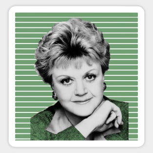 Angela-Lansbury-Scandal - With Green Dress . Sticker